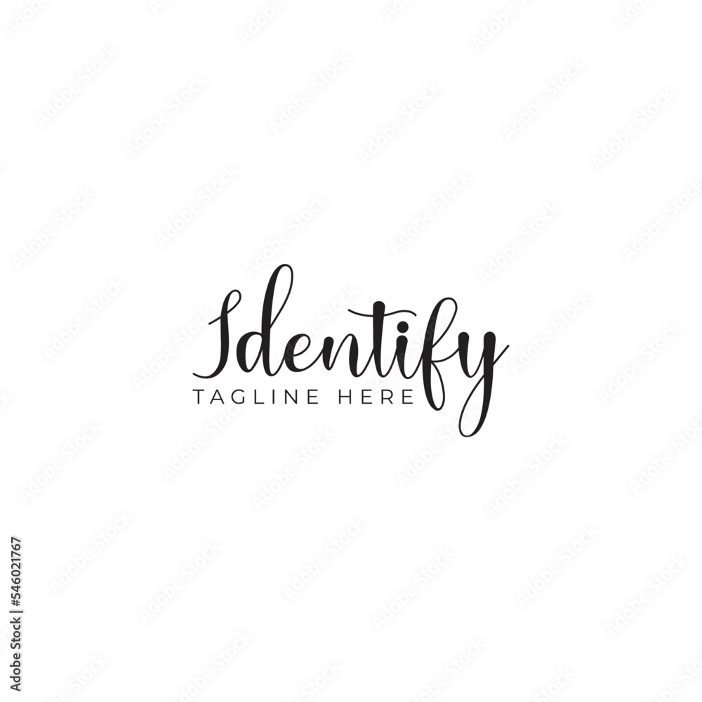 professional black n White Signature logo design 