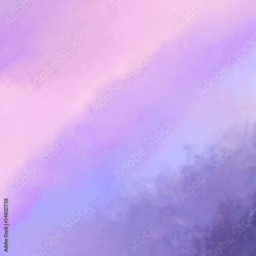 Textured painting watercolor sky and clouds, abstract. Abstract hand paint square stain backdrop. watercolor background, vector illustration