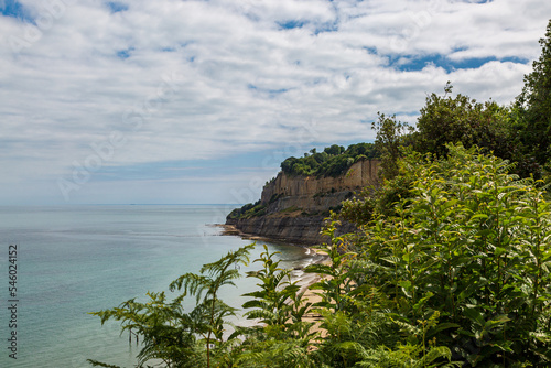 A view out over the sea, near Shanklin on the Isle of Wight photo