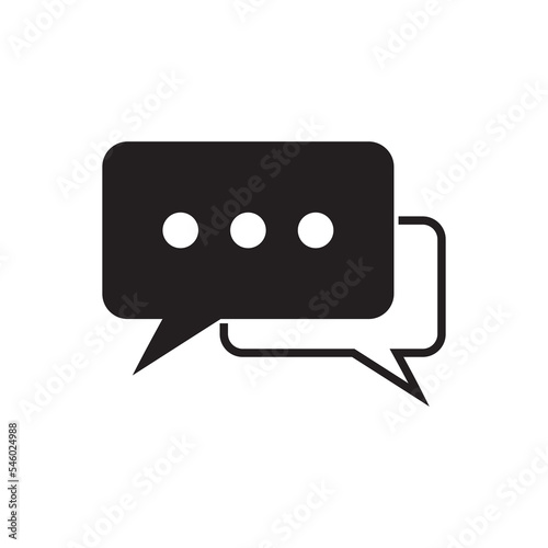 Chat Icon. Speech Bubbles symbol vector sign