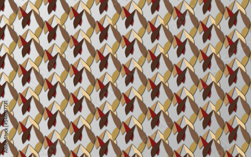 geometric baroque colored decorative textured pattern