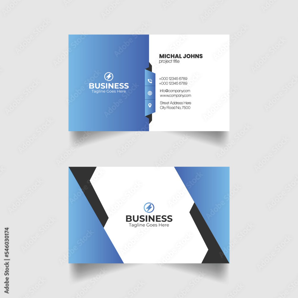 Corporate business card design template Corporate business card design template