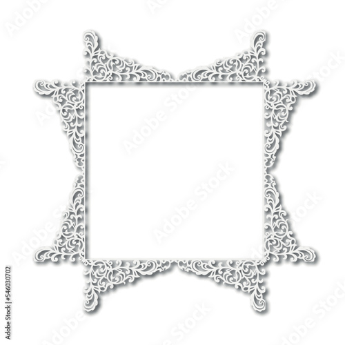 Frame, in the style of an ornament, Vector illustration eps 10, Art.	