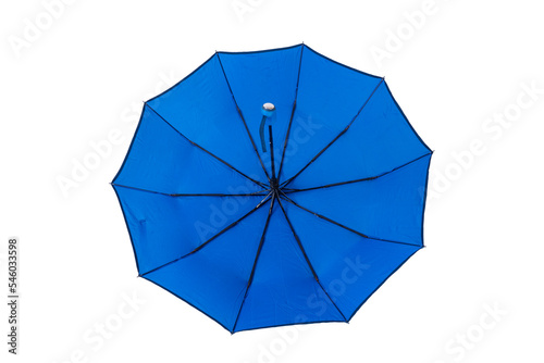 blue umbrella isolated