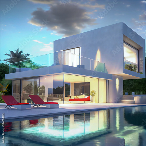 Modern residential building...