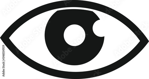 Healthy eye icon simple vector. Test eyesight. Health exam