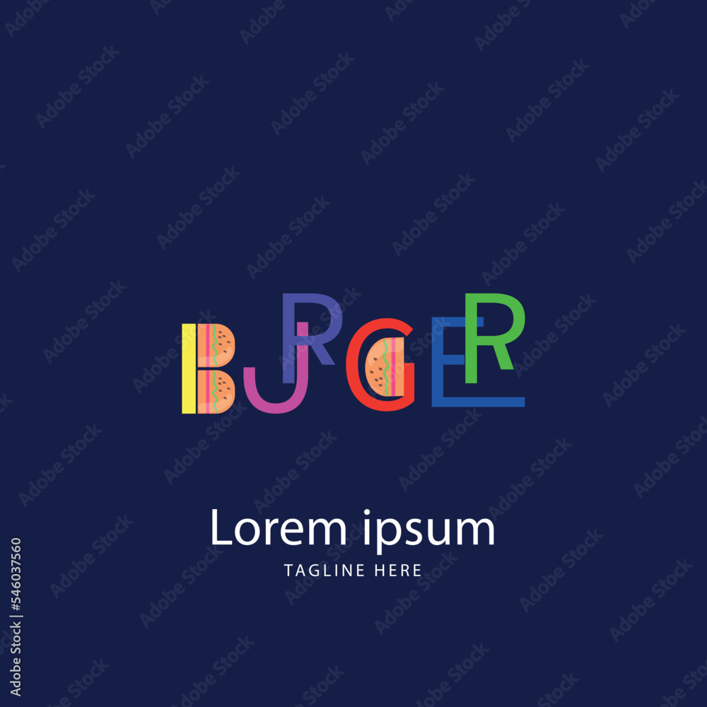 Burger shop vector design premium logo
