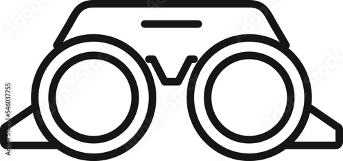 Vision device icon simple vector. Eye test. Optical clinic
