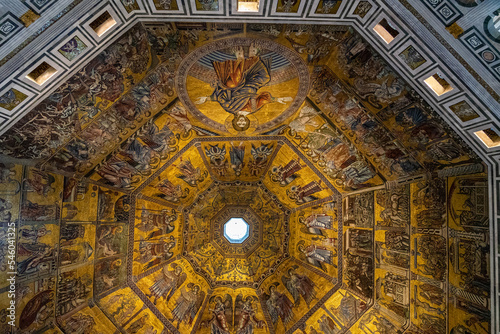 Baptistery of San Giovanni in Florence, Italy. photo