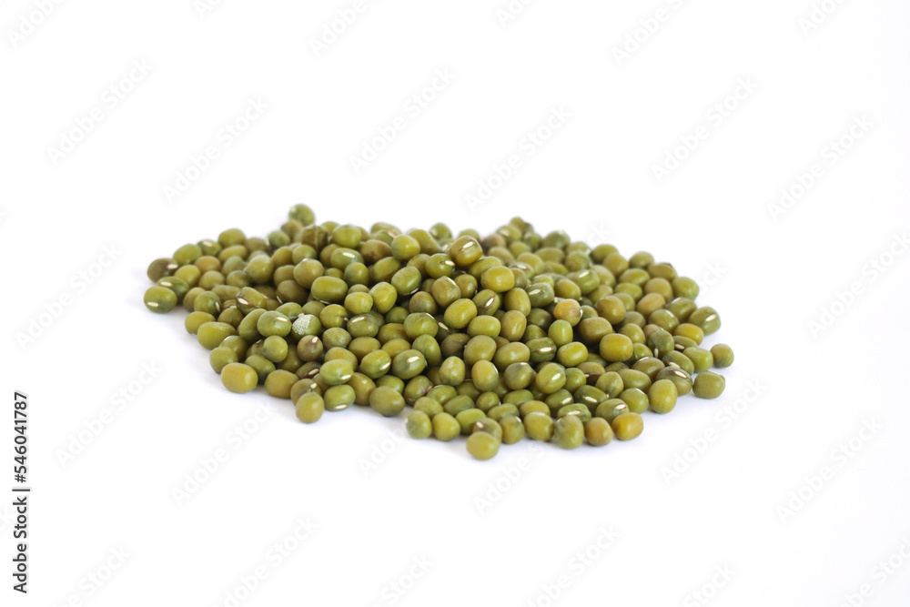 Mung beans isolated on white background Mung beans isolated on white background