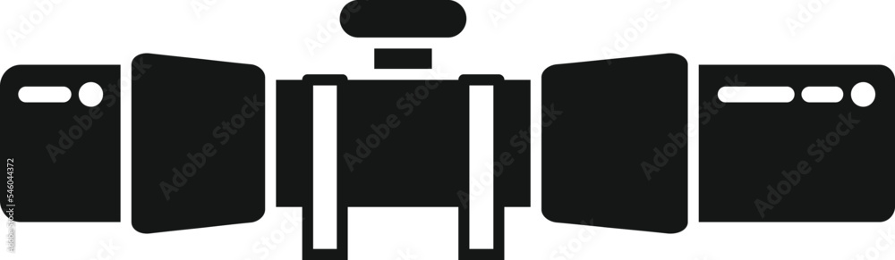 Rifle scope icon simple vector. Gun sight. Cross eye Rifle scope icon simple vector. Gun sight. Cross eye