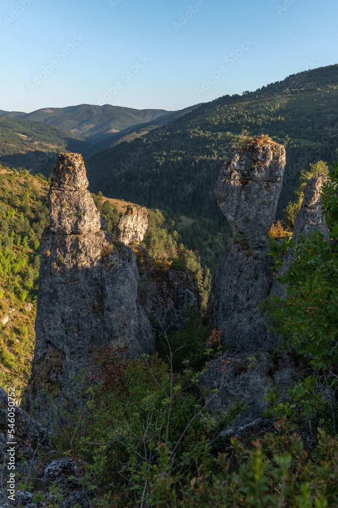Gorges of Jonte in Cevennes National Park.