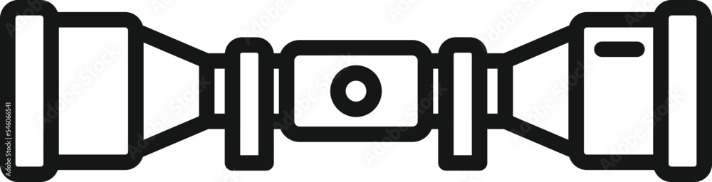 Optical scope icon outline vector. Gun rifle. Sniper weapon Optical scope icon outline vector. Gun rifle. Sniper weapon