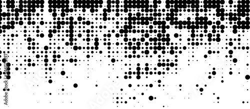 Abstract halftone wave dotted background. Futuristic twisted grunge pattern, dot, circles