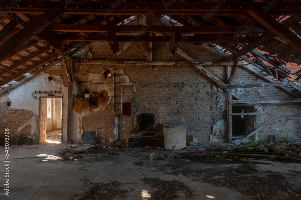 Abandoned old factory in Europe