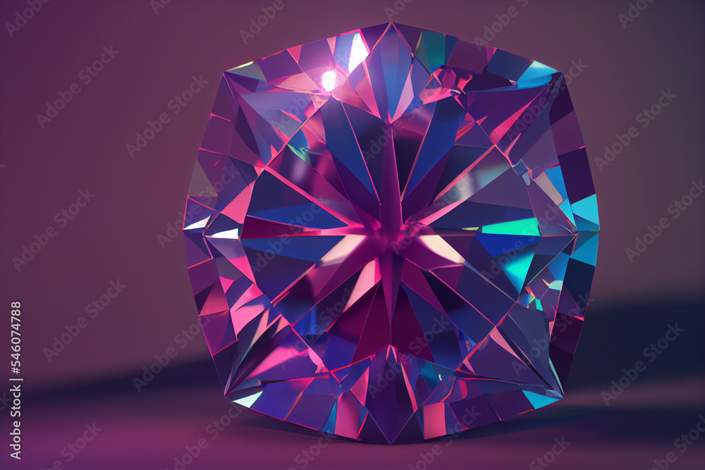Abstract background of crystal refraction, gemstone textures Abstract background of crystal refraction, gemstone textures