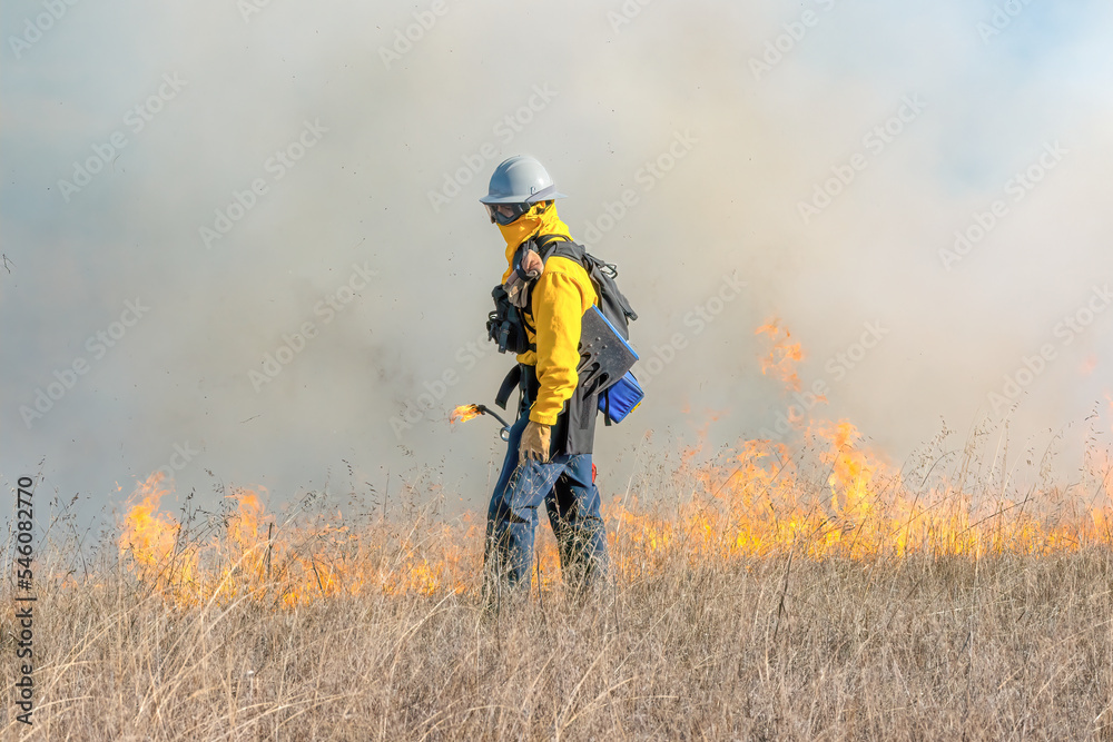 Firefighters fighting California Wildfire Firefighters fighting California Wildfire