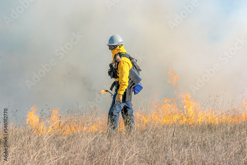 Firefighters fighting California Wildfire