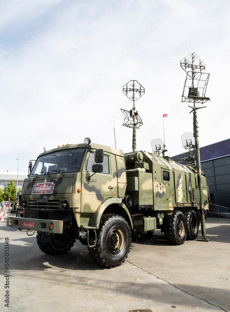 Radio relay station R-419L1M at the exhibition of the International ...