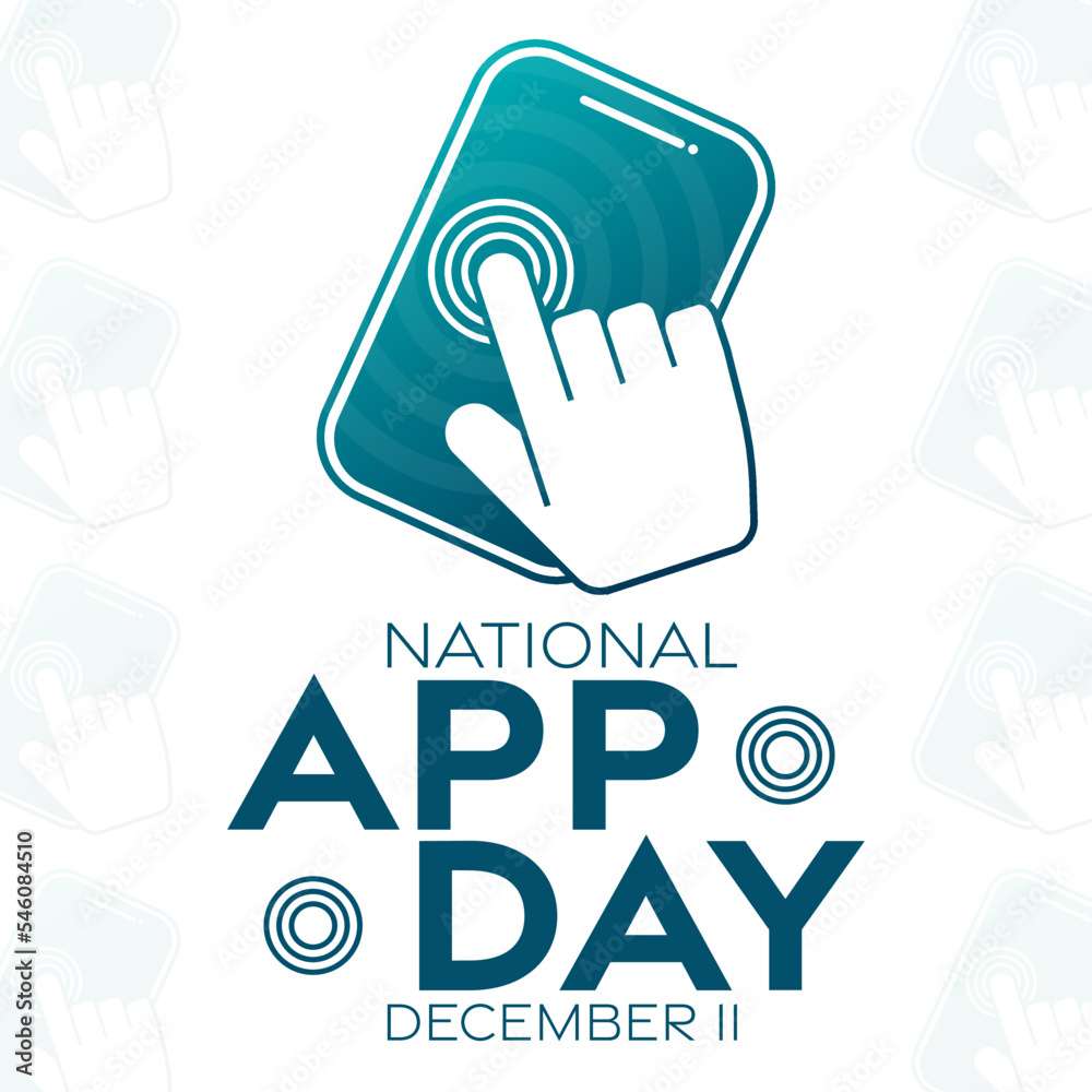 National App Day December 11 Vector Illustration Holiday Poster national-app-day-december-11-vector-illustration-holiday-poster