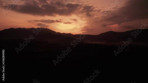 sunrise in the mountains