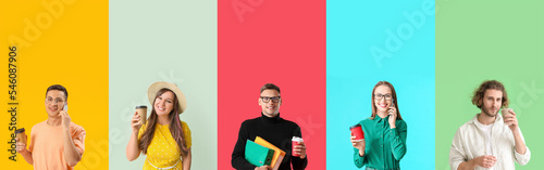 Group of different people w...