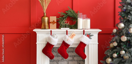 Christmas socks with gifts ...