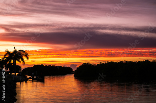 Beautiful Florida Sunset on River