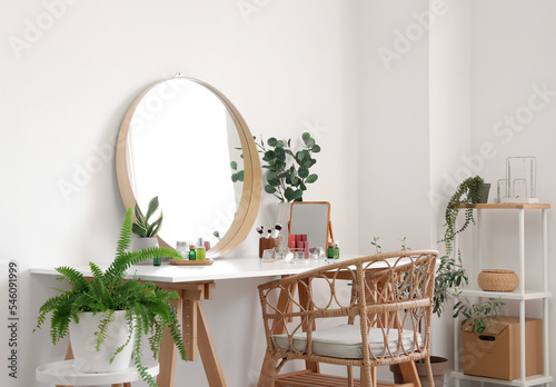 Stylish interior of light d...