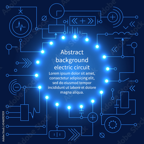 Abstract technology circuit board. Digital technologies. Electronic abstract scheme, with space for text. Futuristic circuit. Background technology. Vector illustration