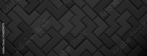 Abstract background made of tetris blocks in black colors
