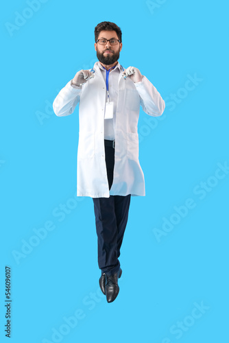 Male doctor with stethoscop...