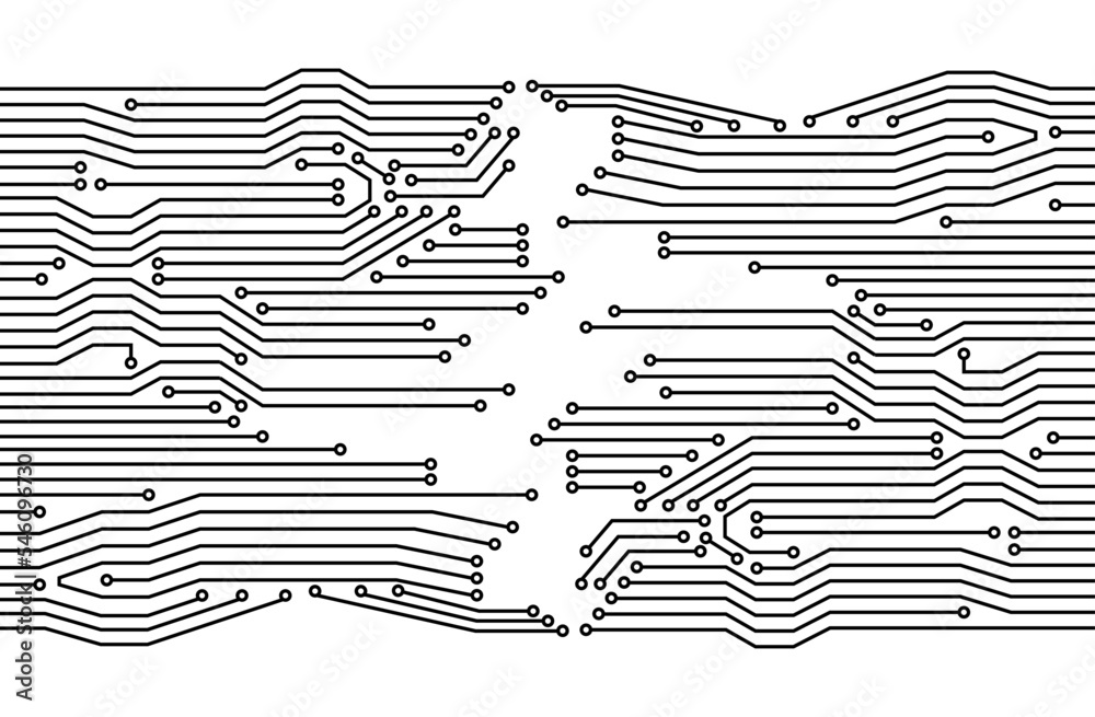 Photo inspiration: Fresh Look at Electronics Board High Tech Digital Data Connection System Concept