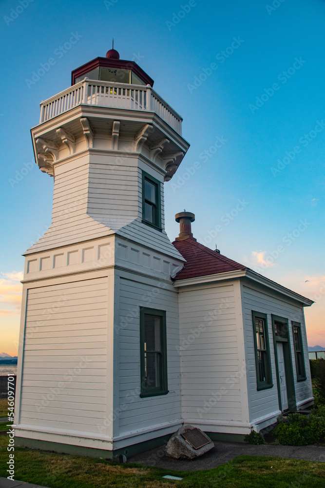 Mukilteo Lighthouse at Sunset