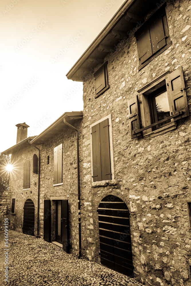 historic old town and port of Malcesine - Italy historic old town and port of Malcesine - Italy