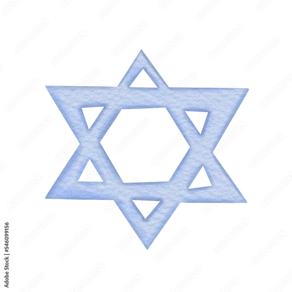 Star of david. Watercolor blue David Star. Design for a Jewish holiday greeting cards, backgrounds, posters, banners, templates. Star of david. Watercolor blue David Star. Design for a Jewish holiday greeting cards, backgrounds, posters, banners, templates.