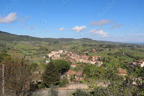 Landscape around San Gimignano in spring  Tuscany Italy