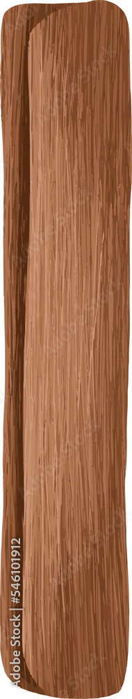 Fototapeta premium Cinnamon stick, simple art, png file