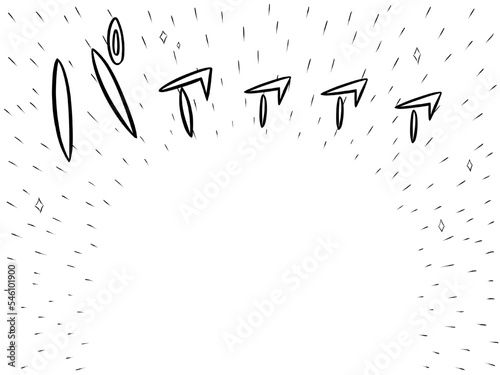 漫画の効果 ぱあぁ 描き文字