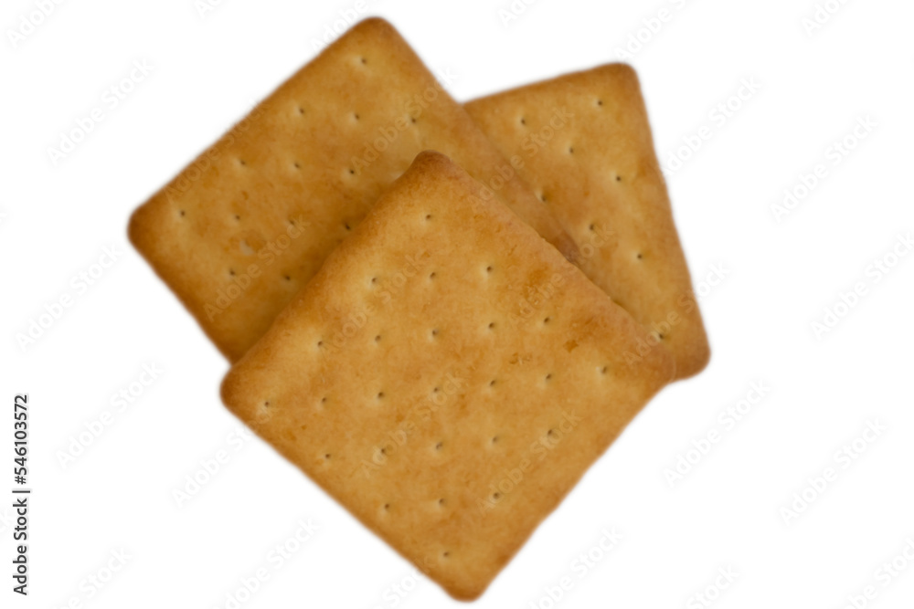 Salty cookies isolated on white background Salty cookies isolated on white background