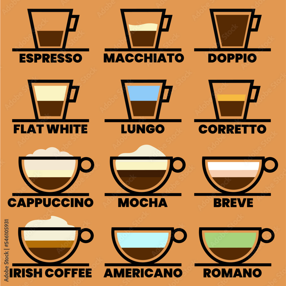 Collection of coffee icons. Drink vector illustration design Collection of coffee icons. Drink vector illustration design