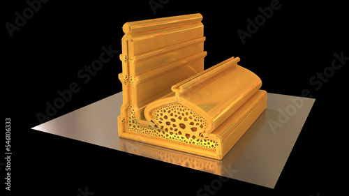 Foto 3D Illustration of a Mosque or Masjid where Muslims perform prayers