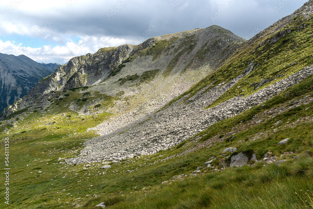 Summer view of Pirin Mountain near Vihren Peak, Bulgaria Summer view of Pirin Mountain near Vihren Peak, Bulgaria