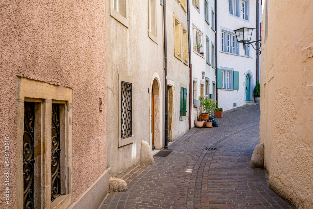 Narrow alley in the old town - Olten, Switzerland
