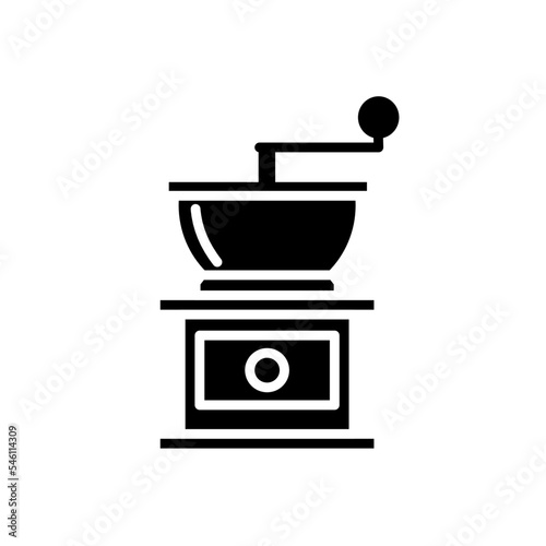  coffee grinder - vector icon