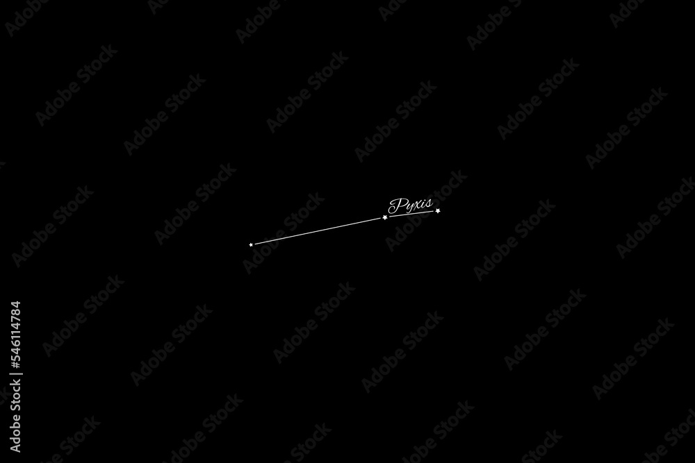 Pyxis constellation, Cluster of stars, Compass constellation, Pyxis Nautica Pyxis constellation, Cluster of stars, Compass constellation, Pyxis Nautica