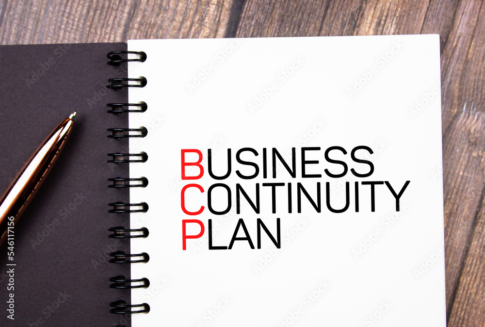 BCP.Business Continuity Plan.Business concept text on notepad BCP.Business Continuity Plan.Business concept text on notepad