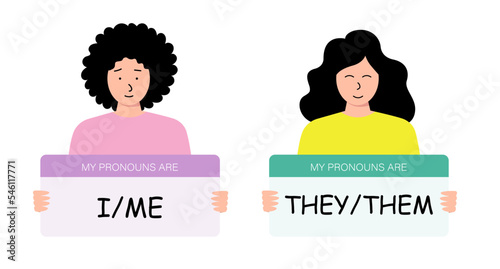 My pronoun I, Me, They and Them. For English studing