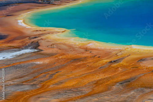 The Corner of Grand Prismatic Spring, Yellowstone National Park