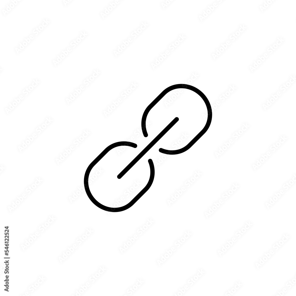 Link icon vector illustration. Hyperlink chain sign and symbol Link icon vector illustration. Hyperlink chain sign and symbol